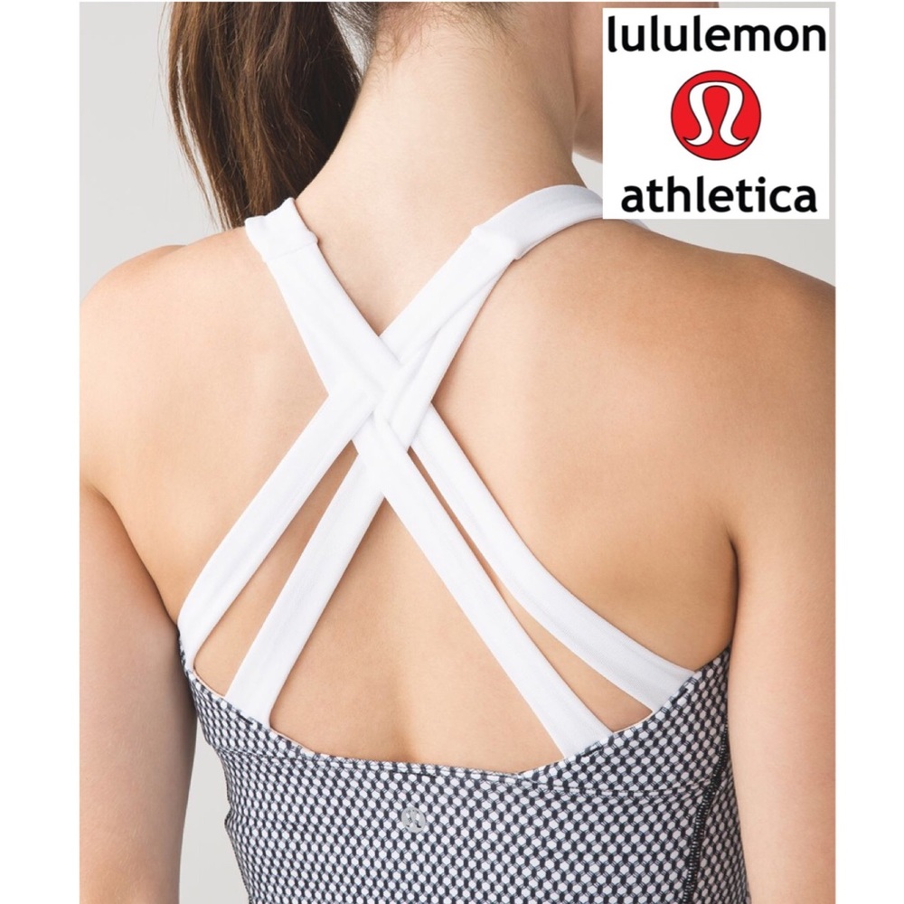 EUC 10 Lululemon Enhearten Strappy Tank Mish Mesh